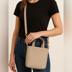 Cuyana Tan Crossbody Bag